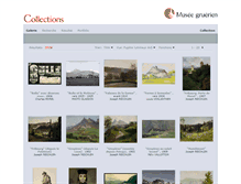 Tablet Screenshot of collections.musee-gruerien.ch